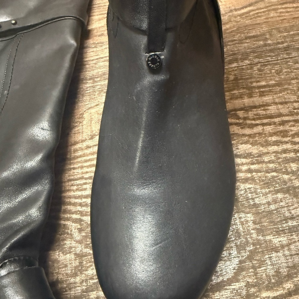 RUDSAK NEW never worn size 38 (7.5) Black Leather riding boots w/ subtle details - Picture 4 of 11